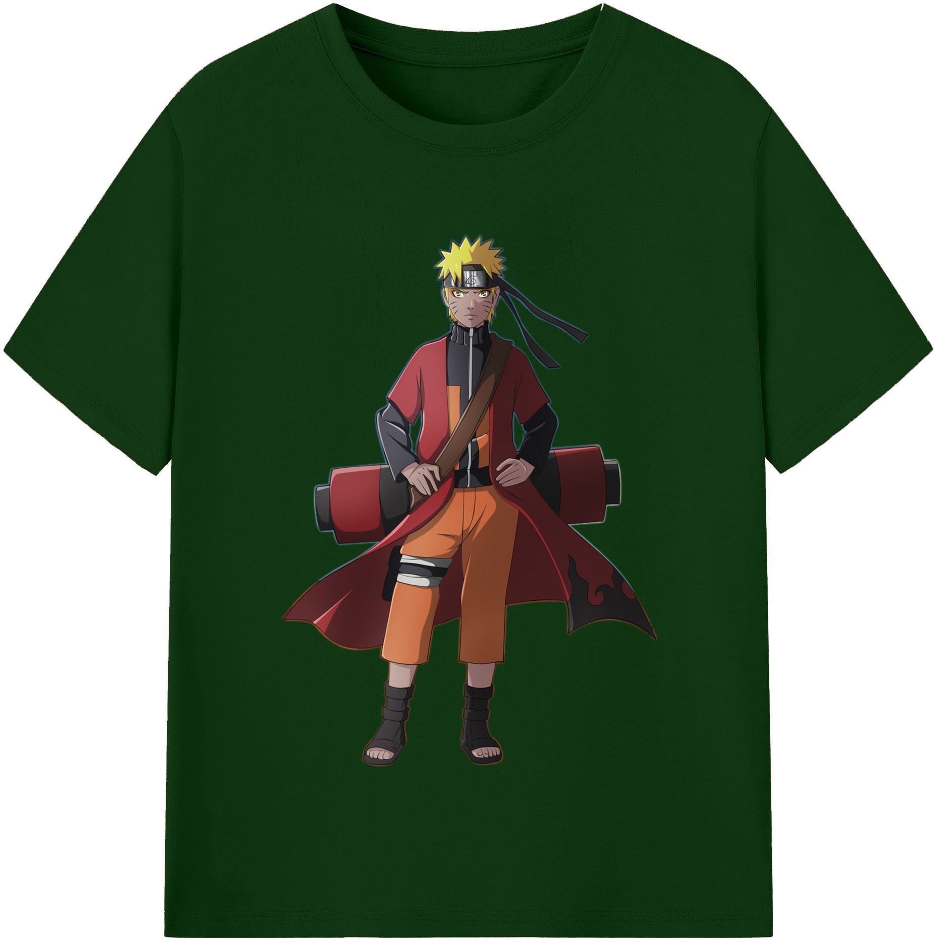 （画像用） NARUTO -ナルト- うずまき ナルト Uzumaki Naruto 綿100％半袖Tシャツ（フロントプリント）